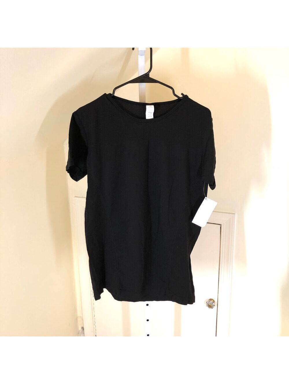 Fabletics NWT Women's Black Mesh Athletic Shirt Size L